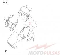 Suzuki priekinis žibinto aptakas juodas  51821-48G00-YAY