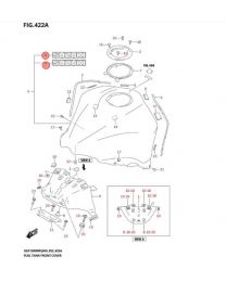 Suzuki šoninis bako lipdukas juodos spalvos 68111-47C10-YVB
